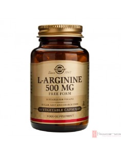L-Arginina 500 mg · Solgar · 50 Cápsulas