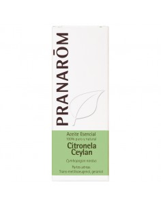 Aceite Esencial Citronela de Ceylan · Pranarom · 10 ml