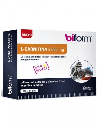 Biform L Carnitina 2000 Mg 14 Viales X 10 Ml