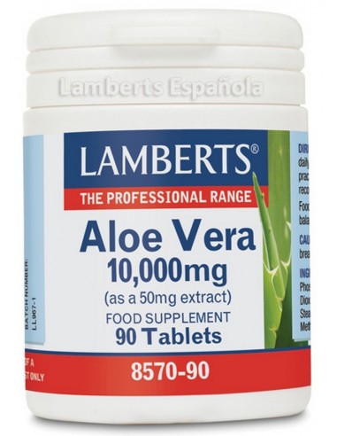 Aloe Vera 10.000 mg · Lamberts · 90 tabs