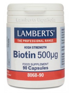 Biotina 500 µg · Lamberts · 90 caps