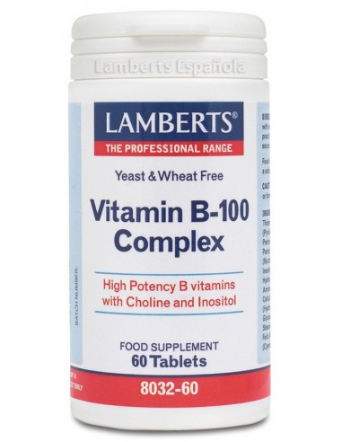 Complejo de Vitamina B-100 · Lamberts · 60 comprimidos