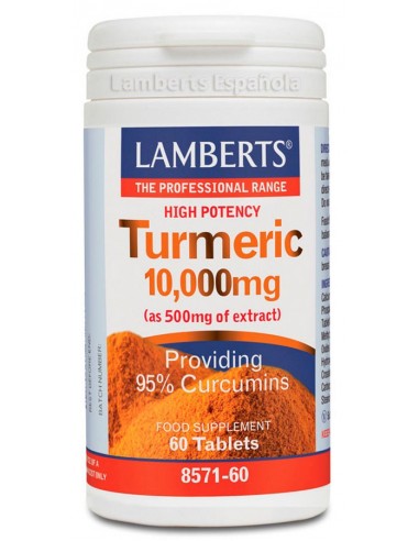 Cúrcuma 10.000 mg · Lamberts · 60 comprimidos