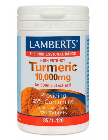 Cúrcuma 10.000 mg · Lamberts · 120 comprimidos