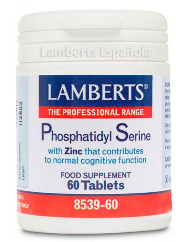 Fosfatidil Serina  con Zinc · Lamberts · 60 comprimidos