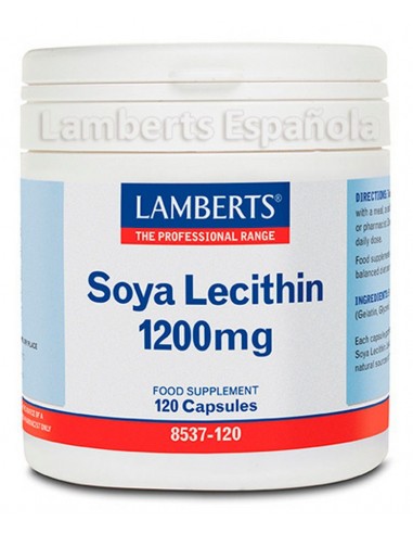 Lecitina de Soja 1200 mg · Lamberts · 120 Caps