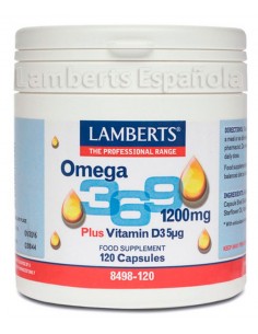 Omega 3 6 9 1200 mg · Lamberts · 120 Caps