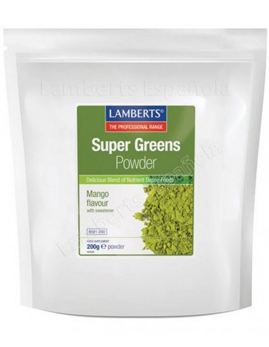Super Greens (Polvo) · Lamberts · 200 gramos