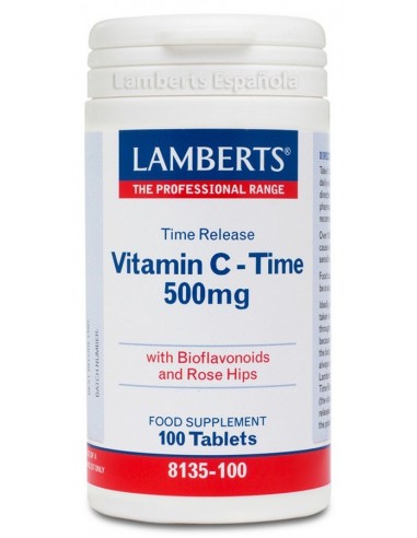 Vitamina C liberacion sostenida 500 mg · Lamberts · 100 comprimidos