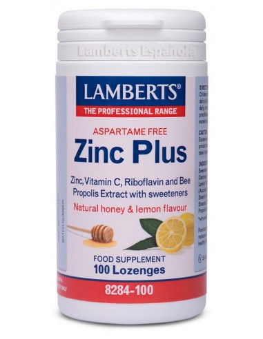 Zinc plus · Lamberts · 100 comprimidos