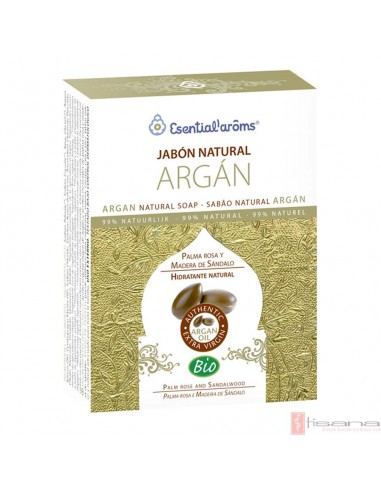 Jabón Argán (Bio) · Esential Aroms · Pastilla 100 gramos
