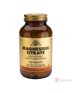 Citrato de Magnesio · Solgar · 120 Comprimidos