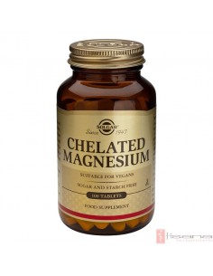 Magnesio Quelado · Solgar · 100 comprimidos