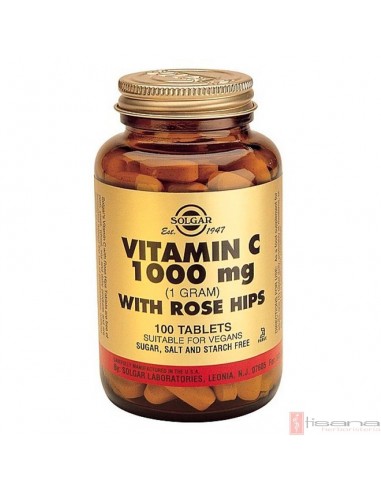 Rose Hips C 1.000 mg · Solgar · 100 comprimidos
